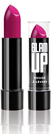 Glam'Up Paris - Rouge à Lèvres Onctueux et Hydratant - Texture Douce et Fondante - Couleur Lumineuse et Intense - N°02 - Rose Irrésistible