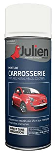 Julien Peinture Aérosol Relooking pour Carrosserie - Voitures et 2 roues - Blanc Pur 37070 400ml