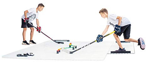 Hockey Revolution Tiles 8 Dryland Bodenfliesen (0,9 m2) – Glatte ineinandergreifende Trainingsfläche zum Aufkleben, Schießen, Vorbeigehen – geeignet für den Innen- und Außenbereich