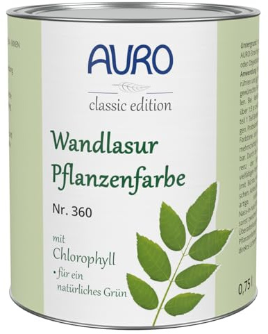AURO Wandlasur-Pflanzenfarbe - Blattgrün - 0,75L