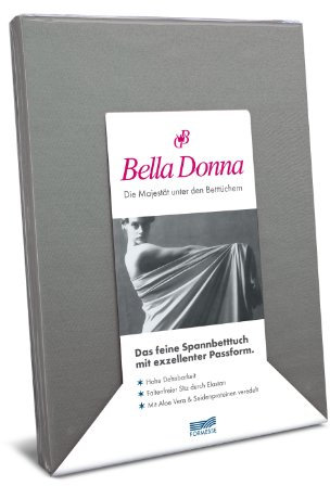 Bella-Donna Bella-Donna Jersey Spannbettlaken, platin, 180 cm x 200 cm