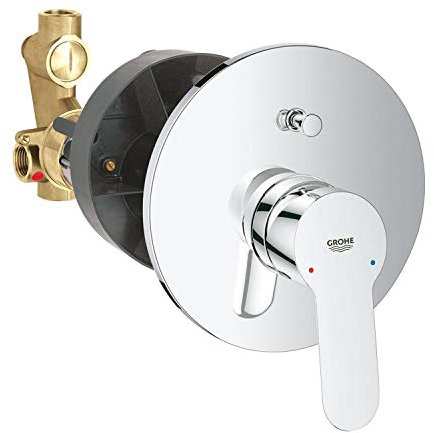 Grohe Bauedge Grifo Monomando Empotrado para Baño y Ducha (Ref. 29079000), Cromo