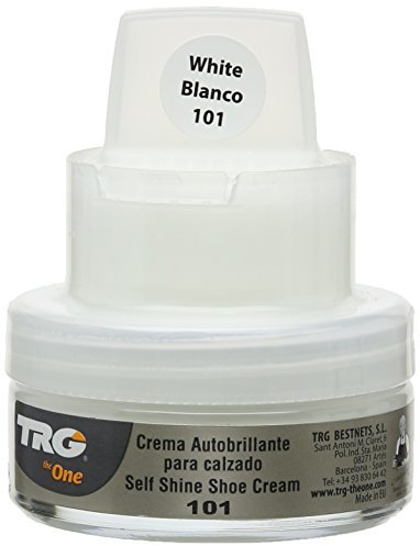 TRG the One Self Shine Shoe Cream, Self-shine cream with natural waxes, 101 White, 50 ml