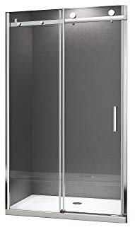 BuyLando.Shop [Typ-Viktoria] 110x195cm 8mm Nischdörr - Nischduschkabin - Skjutsystem - ESG - klart glas - variationer