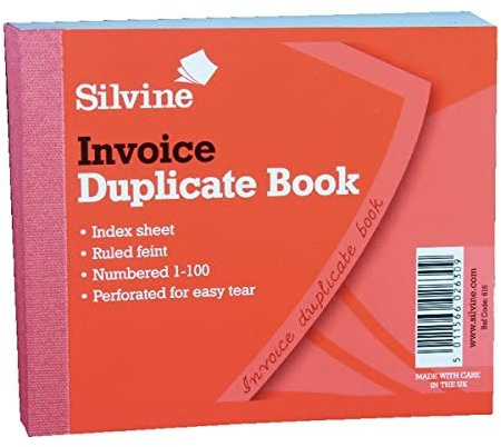 Silvine 616 - Duplicate faktubok 102 x 127 mm Pk12