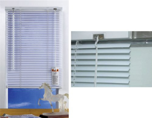 TENDA VENEZIANA BIANCA CON LAMELLE DA MM. 25 CM. 100X250H