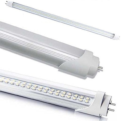 KIT 10 TUBI NEON LED SMD DA 120CM TRASPARENTE CON ATTACCO T8 DA 18W = 170W NEON TRADIZIONALE, LUCE BIANCO FREDDO 6000-6500K 1600 LUMEN ALTA LUMINOSITA' DURATA FINO A 50.000 ORE FUNZIONAMENTO A 220V SENZA BISOGNO DI STARTER E REATTORE FUTUR PRINT®