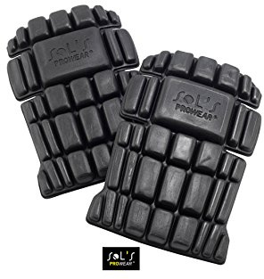 SOL’S Protect Pro - Genouillères - Coussins pour genoux - Protection de chantier - Noir