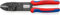 KNIPEX Crimpzange auf SB-Karte mit Mehrkomponenten-Hüllen schwarz lackiert 240 mm, 97 22 240 SB