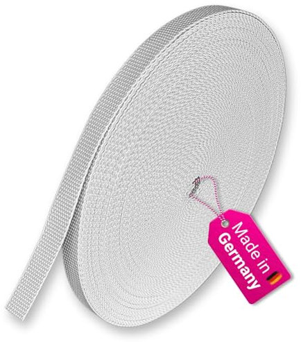 Gurtband 23mm Breite Farbe grau 50m-Rolle Rolladengurt für Rolladen [50m23grau]
