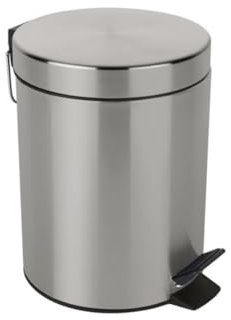 Spirella - Treteimer aus Edelstahl SYDNEY - Modernes Design, Einfache Öffnung, Herausnehmbarer Inneneimer - Badezimmer- oder Küchenzubehör - Gebürstet - 3L