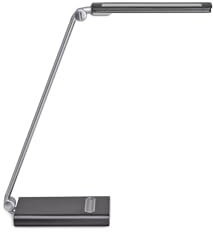 LED-Tischleuchte Maulpure, dimmbar, Schreibtischlampe, Tageslichtlampe, mit USB-Anschluss, Silber, 46.5