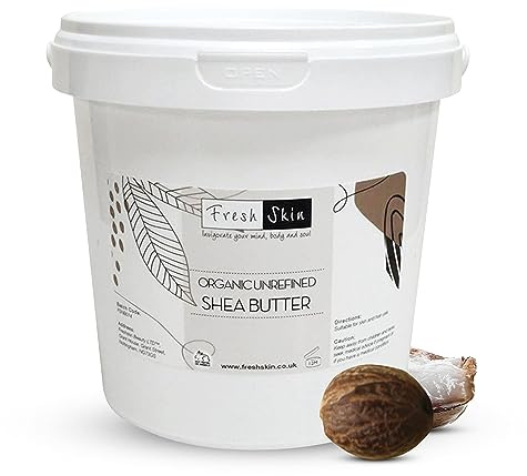 Freshskin Beauty LTD | 1KG Shea Butter Certified Organic - Unrefined, Cold Pressed, 100% Pure, Raw & Natural (1000g)