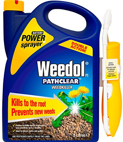 Weedol Pathclear Double Action Weedkiller, Battery Operated Power Sprayer, 5 Litre