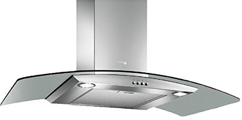 TURBOAIR Cappa Cucina Aspirante 90 cm colore Inox Vetro - PANTHEON IX/A/90