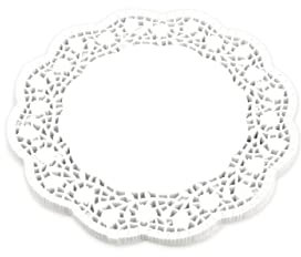 Pati-Versand Tortenspitzen rund weiß 26cm 100 Stück