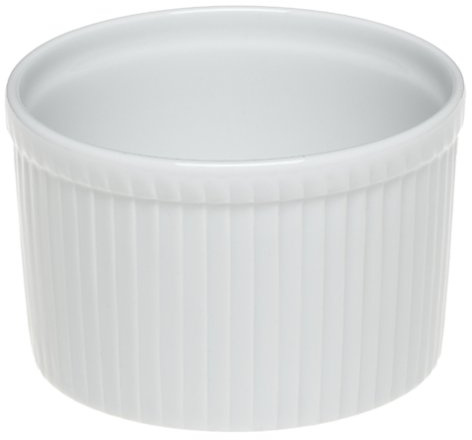 Pillivuyt Porcelain 1-1/2-Cup, 4-Inch Deep Classic Pleated Souffle Dish