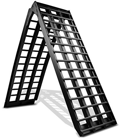 Rampa de Carga Aluminio ConStands V Negro, MAX. 680 kg, Plegable, por Moto, Scooter, Quad, ATV