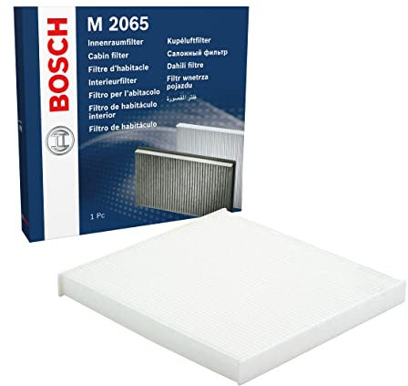 Bosch Filtro Abitacolo Standard M2065, Filtro di Ricambio - Filtra polline e polveri per un'aria più pulita all'interno del veicolo