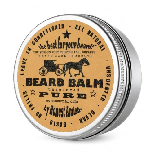Honest Amish PURE – Fragrance Free Beard Balm – New! by Honest Amish