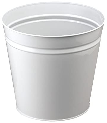 Q-Connect Metal Waste Bin 15 Litre Grey