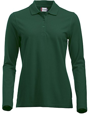 Clique Clothing, maglia a maniche lunghe classica in cotone, da donna, vestibilità moderna, da XS a XXL Bottle Green X-Large