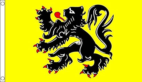 The Flag Wholesaler Flandre Lion Drapeau 1,5 x 0,9 m