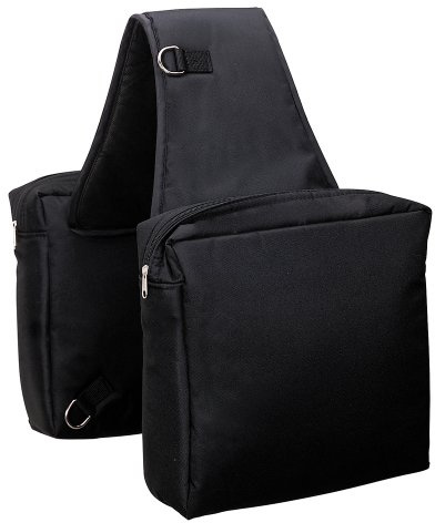 Weaver Leather Heavy-Duty Nylon Saddle Bag, Black