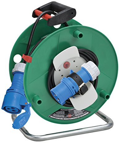 Brennenstuhl 1133555 Tamburo Avvolgicavo 25 M Marittimo, Campeggio Garant G Cee Ip44 25M, Verde