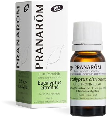 PRANARÔM - Eucalyptus Citronné Bio - Huile Essentielle Chémotypée - Articulations Et Muscles - 100% Pure Et Naturelle - HECT - 10 ml