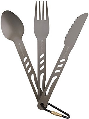 Ferrino, Set posate, in alluminio anodizzato, 15 cm