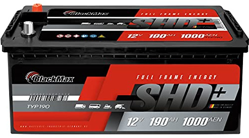 BlackMax LKW Batterie 190Ah anstatt 143Ah 155Ah 174Ah 180Ah Traktor Landmaschinen Starterbatterie 12V 1000A/EN