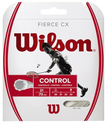 Wilson Unisex – Erwachsene Fierce CX BMTN String WH Badminton, Weiß, Einheitsgröße EU