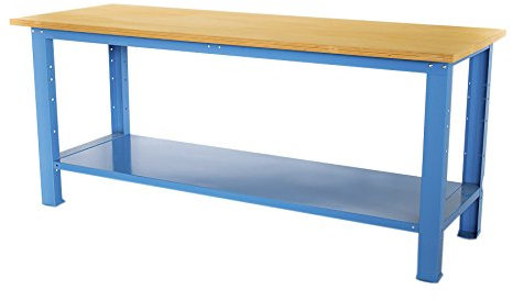 SOGI X3BL-11 Banco da lavoro da 2 metri con piano in legno portata 1000 kg - blu