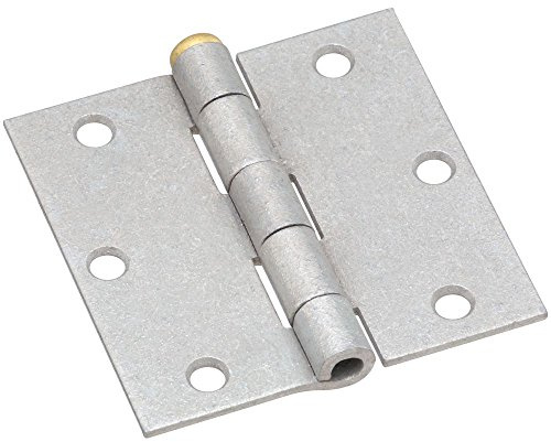 National Hardware N208-843 Broad Hinges 3-1/2In Galv, Galvanized, 3-1/2