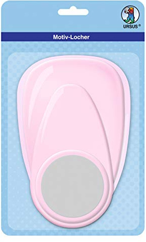 Ursus 19460003 Perforatrice à Motif avec Levier, Jumbo, Cercle, env. 76,2 mm - Rose