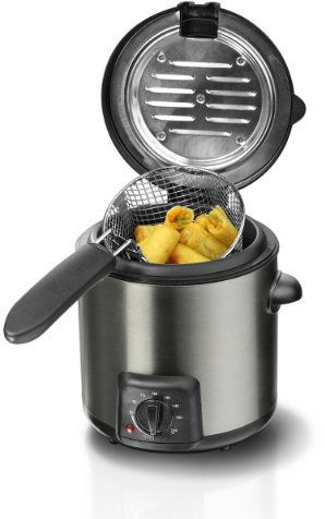 Steba DF 90 Mini-Fritteuse/Fondue-Set/Edelstahlgehäuse/für 1-2 Personen