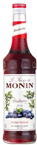 MONIN Premium Blueberry Syrup 700ml for Cocktails and Mocktails. Vegan-Friendly, Allergen-Free, 100% Natural Flavours and Colourings