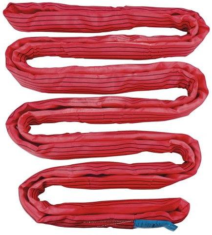 PONSA 5t - 4m Tubulaire/Ronde Élingue de Polyester 5000kg de résistance y 4m Longueur utilisable (8m Longueur Totale). 030153008102