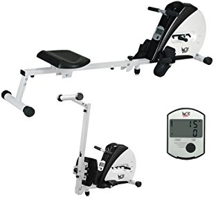 We R Sports Premium Rowing Machine Elastic Cord Resistance Body Tonner Home Rower Fitness Cardio Workout Weight Loss (Black)
