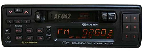 Radio Casete Estéreo para Coche Fenner AF-042 - Radio Am/FM con RDS, 80W, 18 Presintonías, Carátula extraíble.