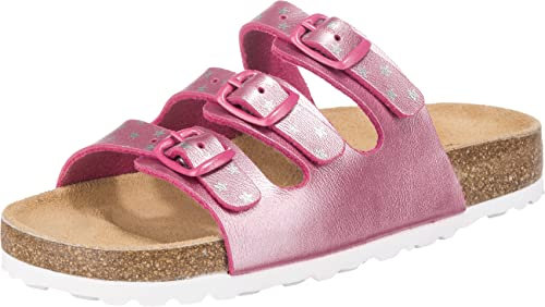 Lico Damen Bioline Star Pantoletten, Pink Silber, 35 EU