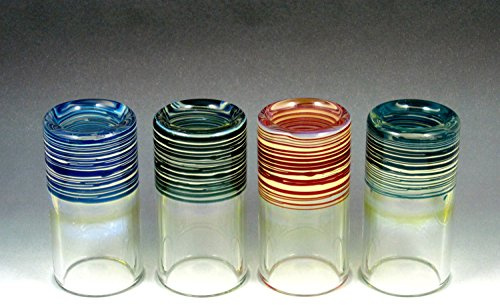 Silica Sound 422 Large Shorty Glass Slide - Cobalt Blue