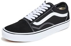 Vans Old Skool (Suede/Canvas), Zapatillas Deportivas Unisex Adulto, Negro Black White 01, 43 EU