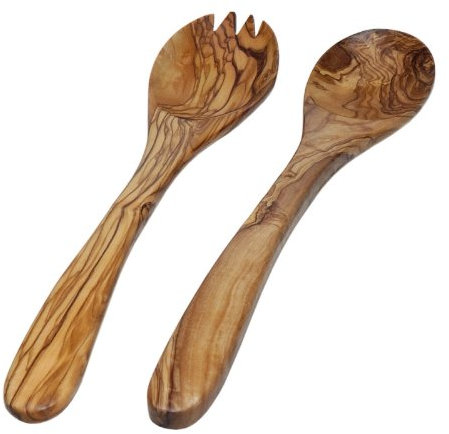 Unbekannt kremers 7002 Couverts à Salade en Bois d'olivier, Naturel, 19 cm