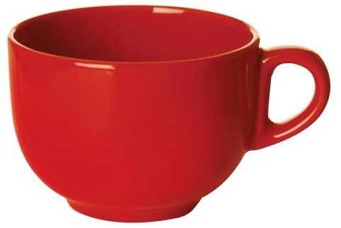 Excelsa Tazza Jumbo in Ceramica, 400 ml, Rosso