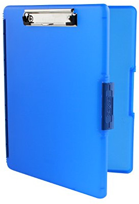 Dexas 3517-J2728 Slimcase 2 Storage Clipboard with Side Opening, Royal Blue, 12.5 x 9.5 inches