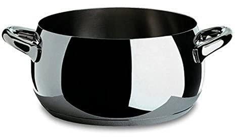 Alessi MAMI Kasserolle mit zwei Griffen aus Edelstahl, 20 cm