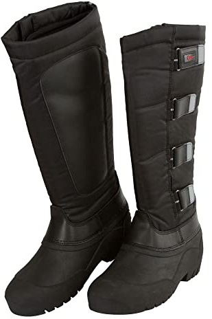 Covalliero Bottes d'équitation thermiques avec chausson amovible Noir Noir 36