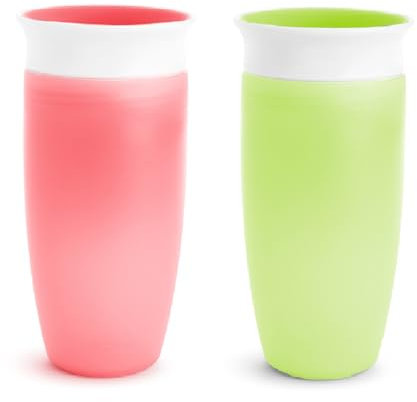 Munchkin Miracle 360 BPA Free Sippy Cup 10 ounce, 3 Count (Green Blue Orange) by Munchkin